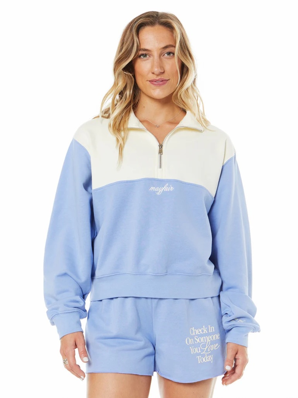 The Mayfair Group | Check In On Someone Half Zip | M/L